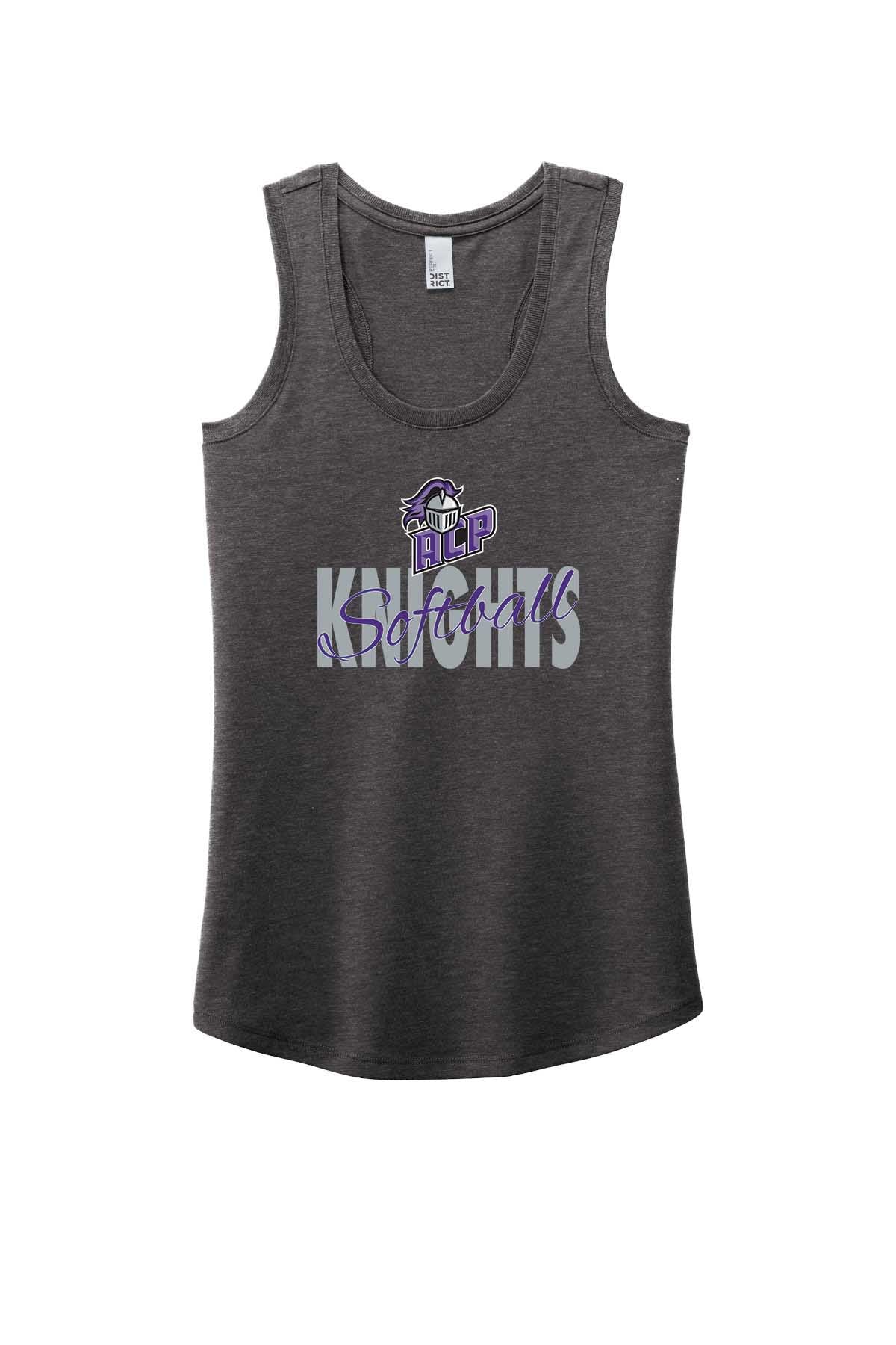 Ladies Tank ACP Knights Softball w/ Script