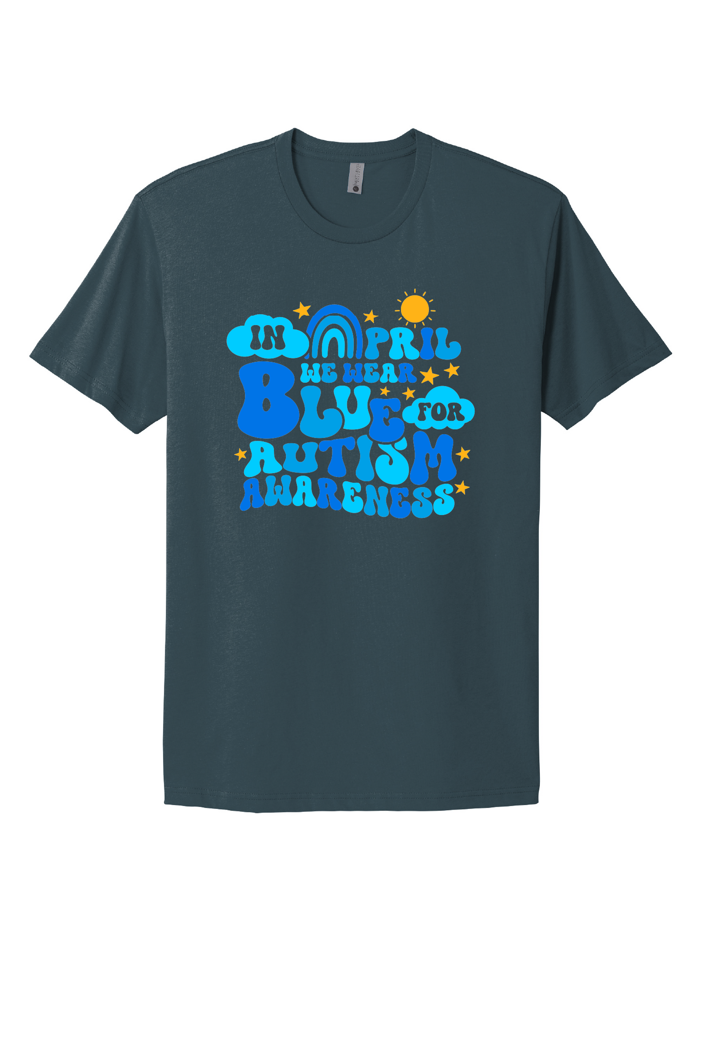 In April We Wear Blue Unisex Cotton Tee