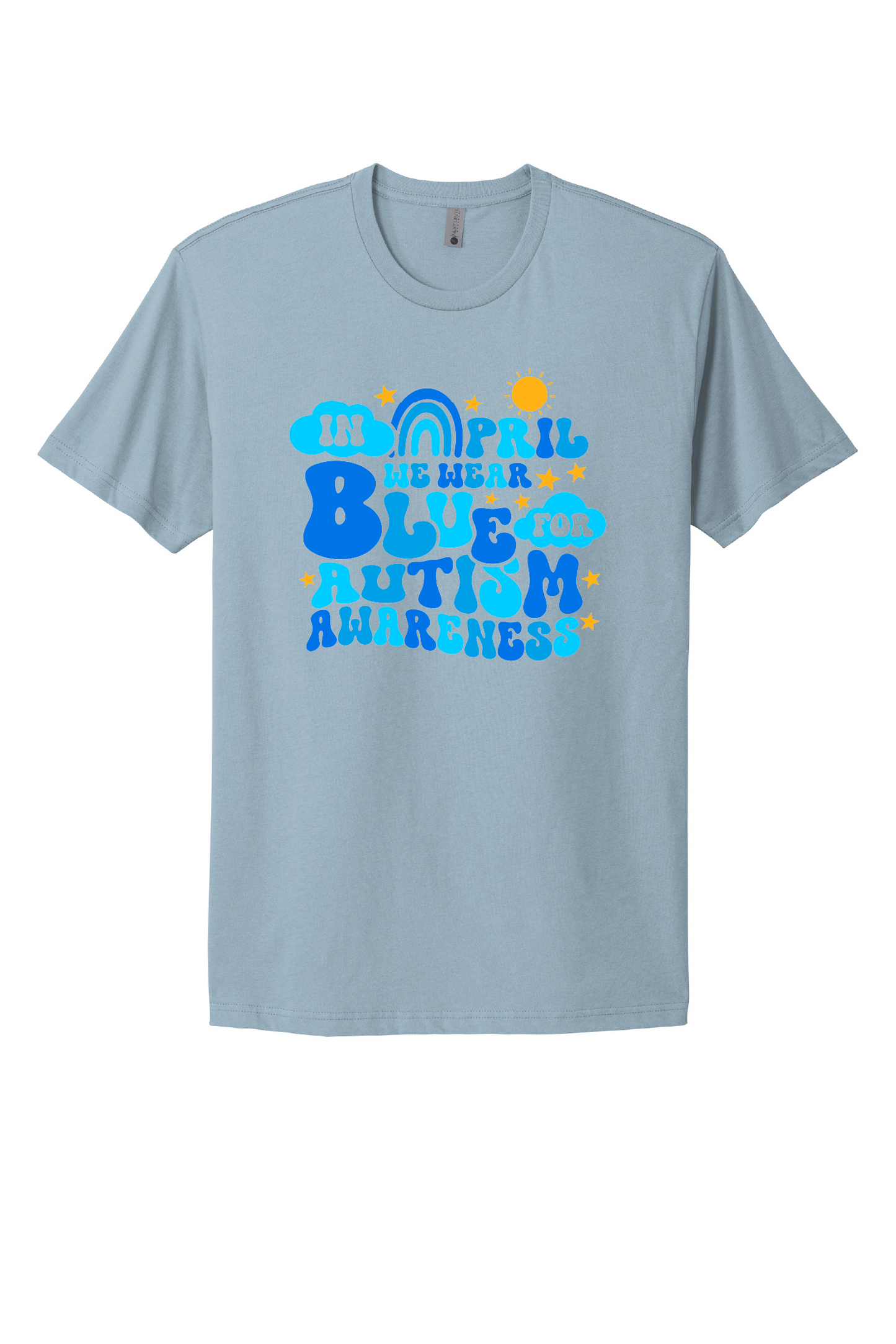 In April We Wear Blue Unisex Cotton Tee