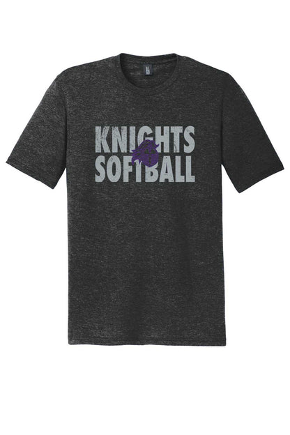 T-Shirt Vintage Knights Softball w/Logo Outline