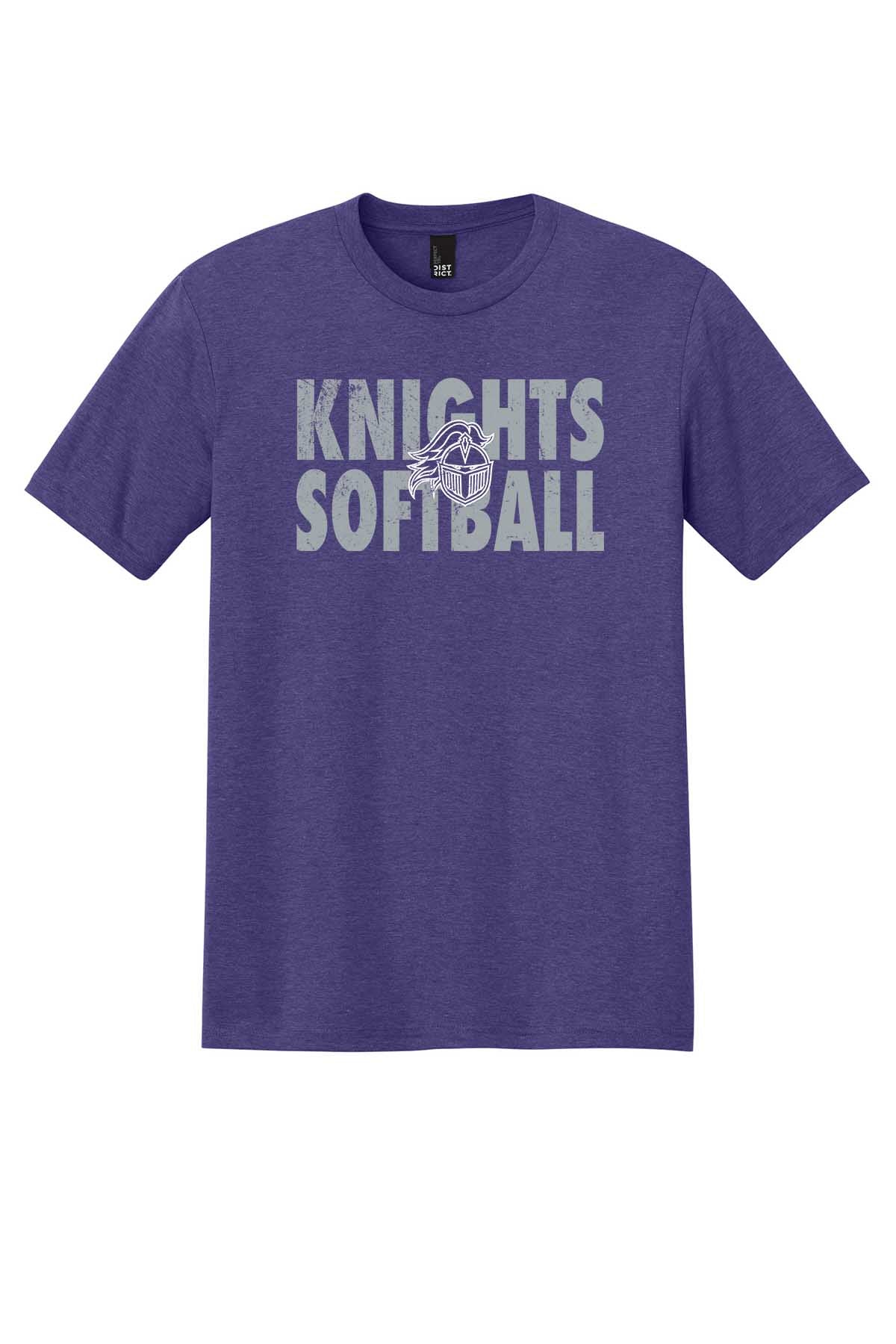T-Shirt Vintage Knights Softball w/Logo Outline