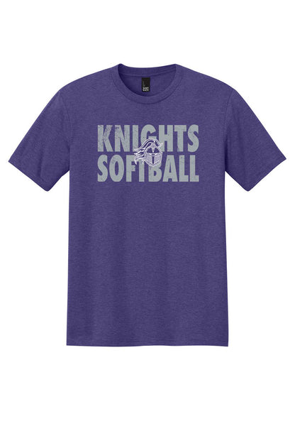 T-Shirt Vintage Knights Softball w/Logo Outline