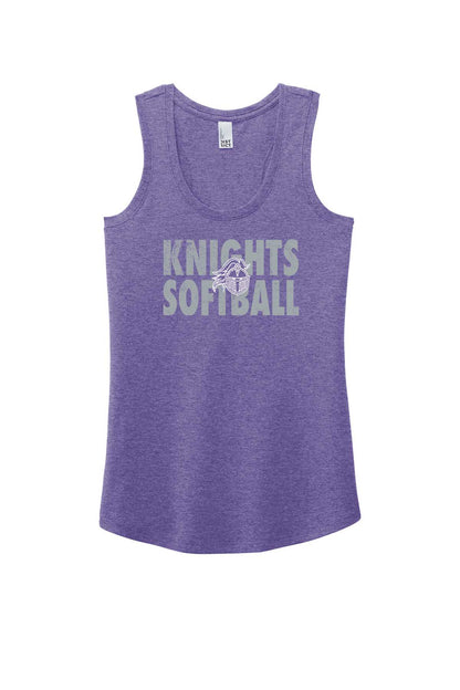Ladies Tank Vintage Knights Softball w/Logo Outline