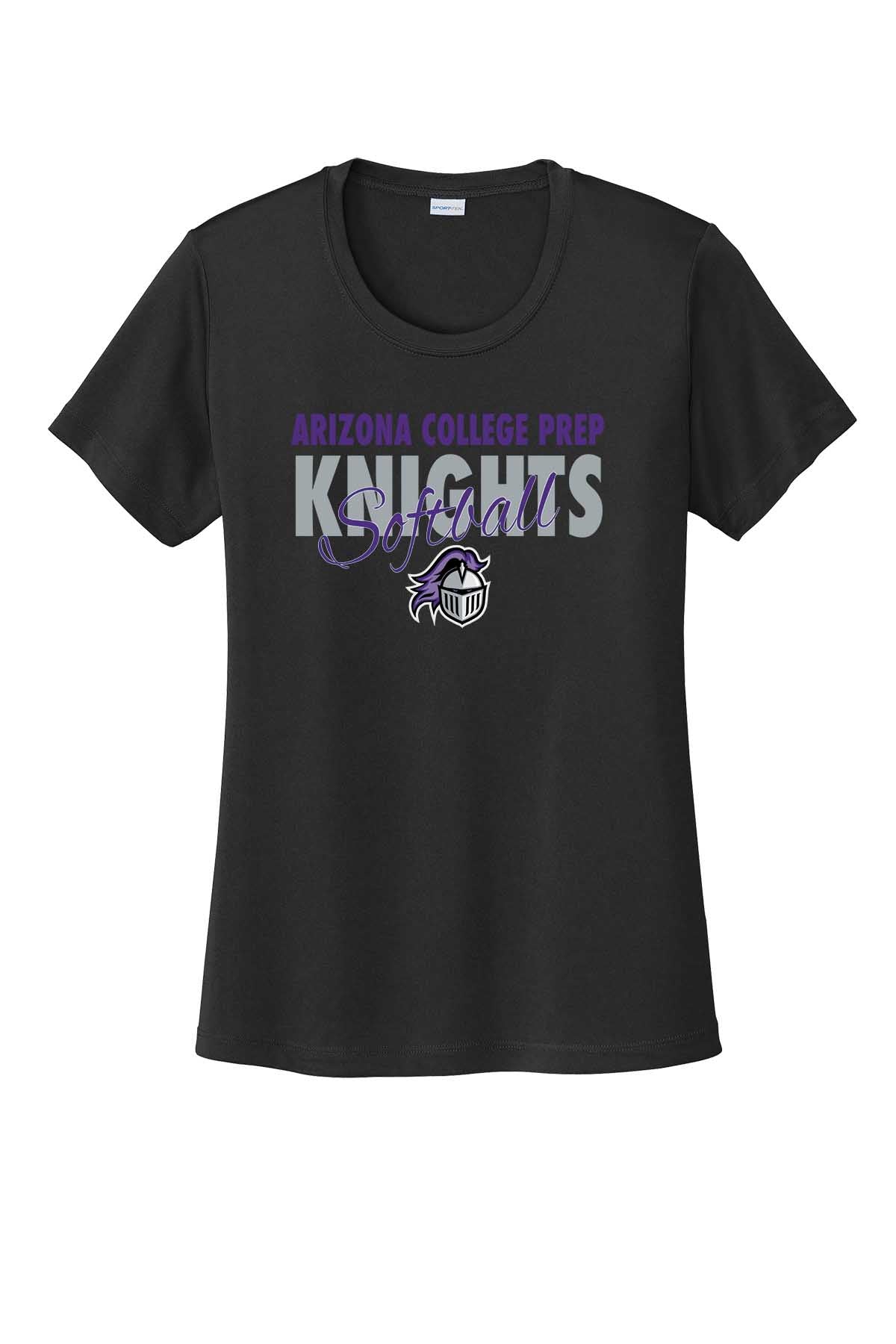 Ladies T-Shirt ACP Knights Softball w/ Script