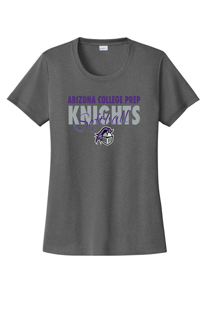 Ladies T-Shirt ACP Knights Softball w/ Script