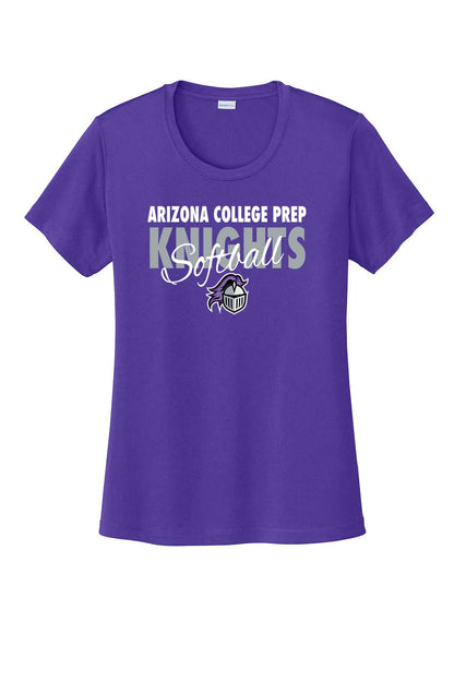 Ladies T-Shirt ACP Knights Softball w/ Script