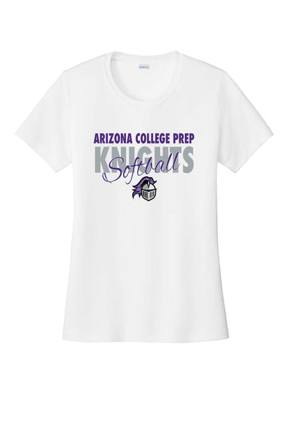 Ladies T-Shirt ACP Knights Softball w/ Script