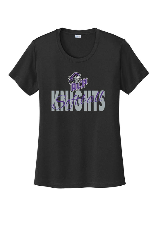 Ladies T-Shirt Knights Softball w/ Script