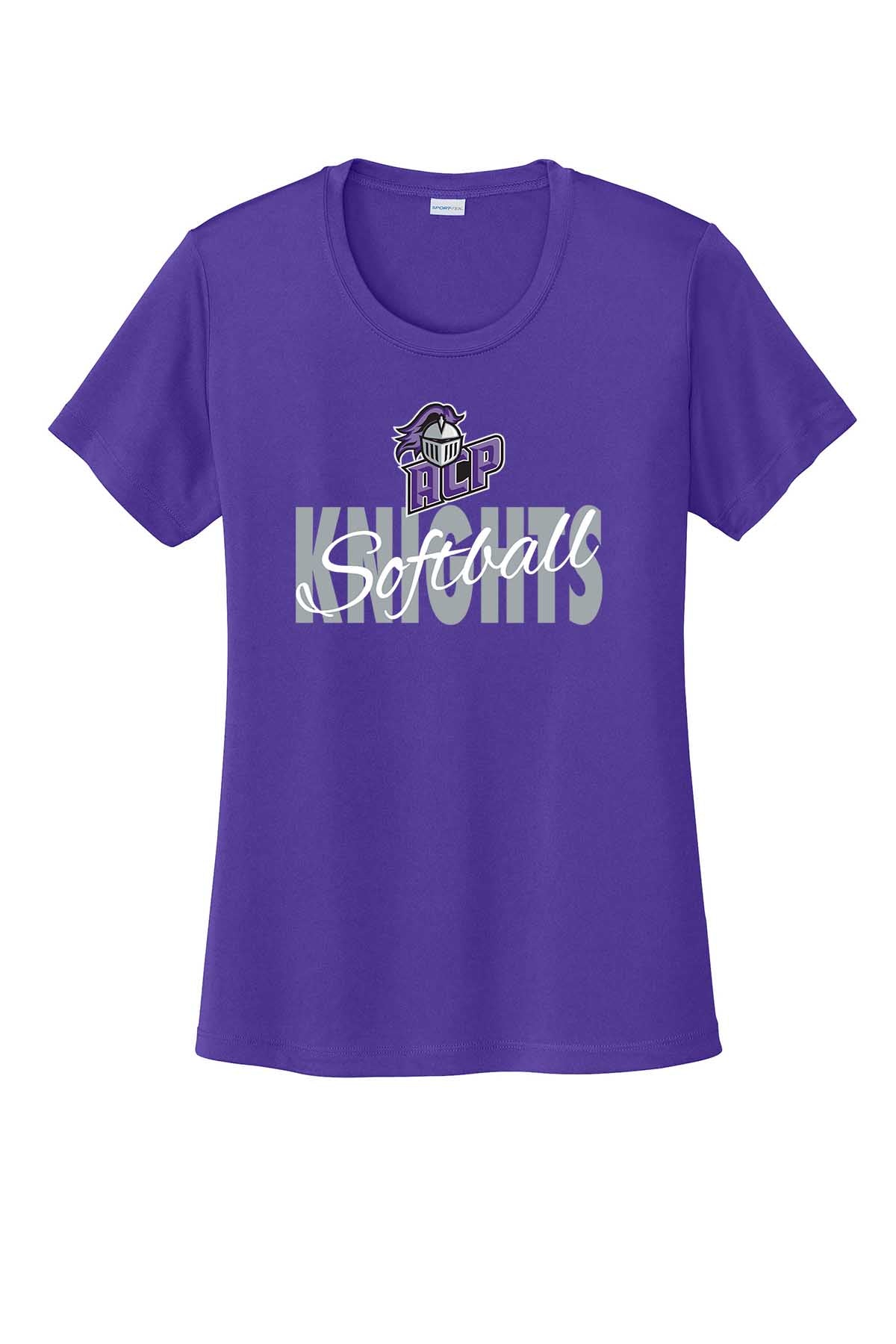 Ladies T-Shirt Knights Softball w/ Script