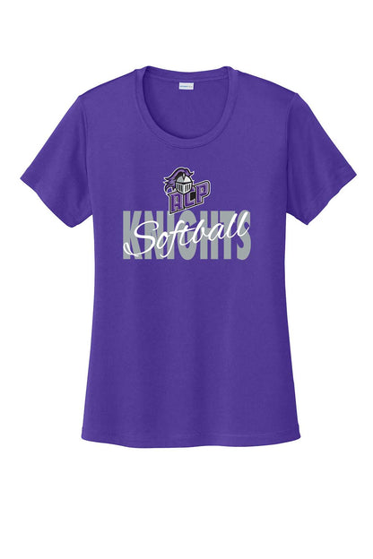 Ladies T-Shirt Knights Softball w/ Script