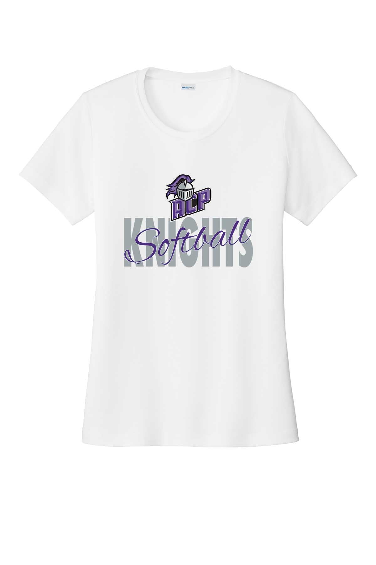 Ladies T-Shirt Knights Softball w/ Script