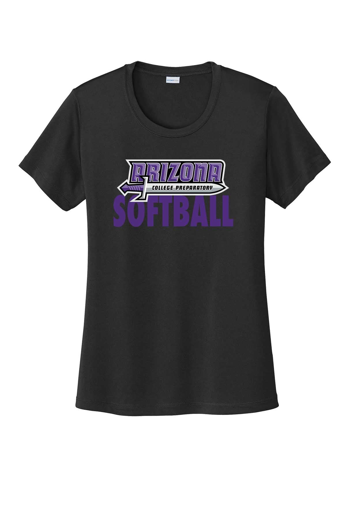 Ladies T-Shirt ACP Sword Softball