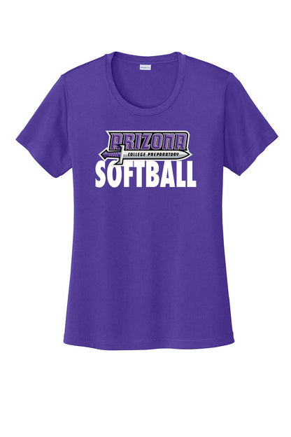Ladies T-Shirt ACP Sword Softball