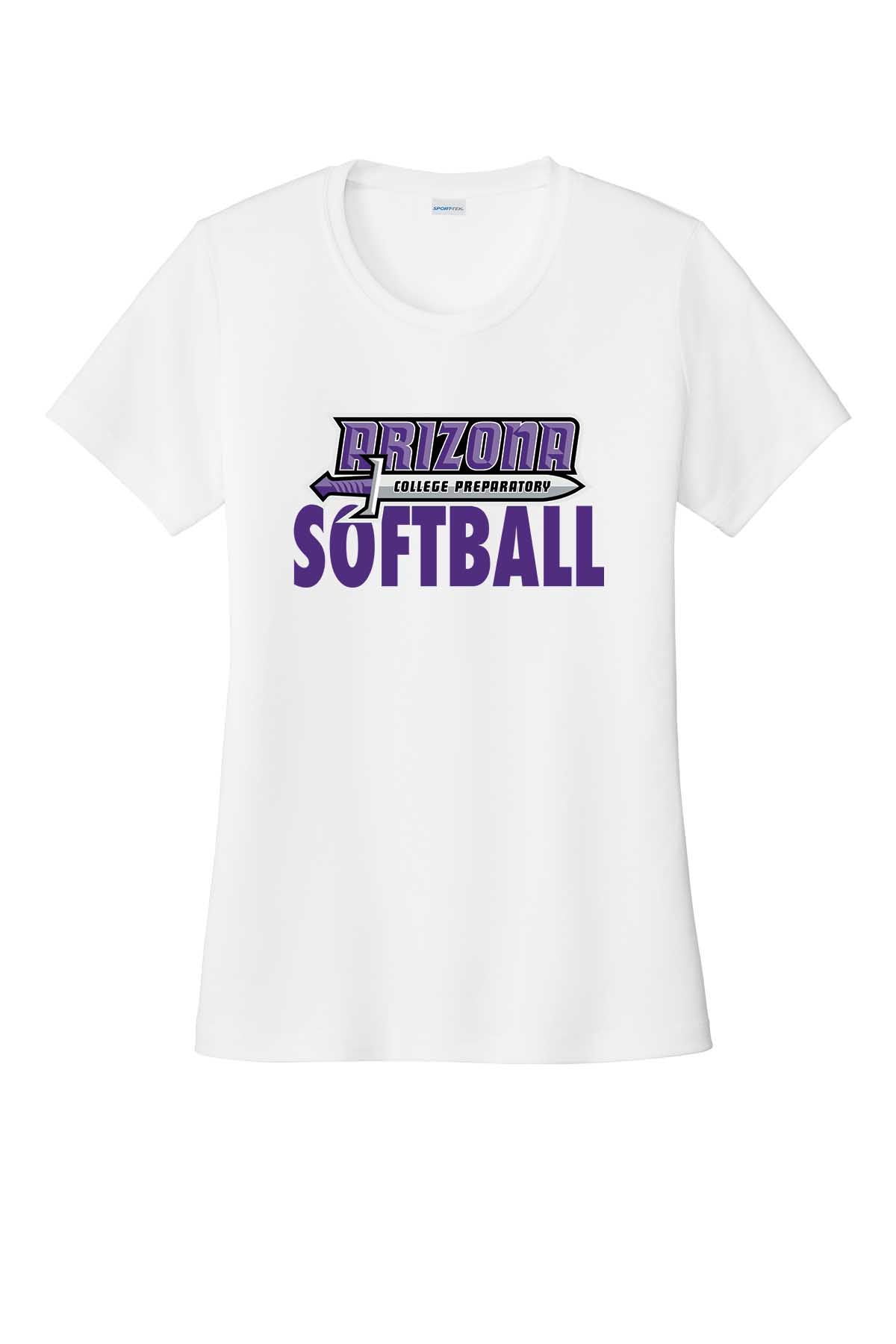 Ladies T-Shirt ACP Sword Softball