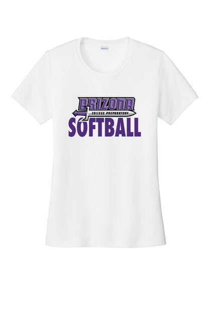 Ladies T-Shirt ACP Sword Softball
