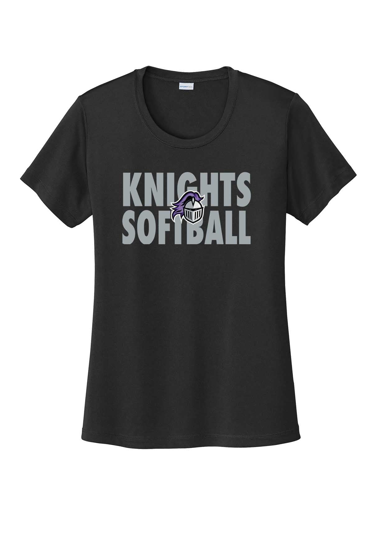 Ladies T-Shirt Knights Softball w/Logo