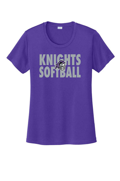 Ladies T-Shirt Knights Softball w/Logo