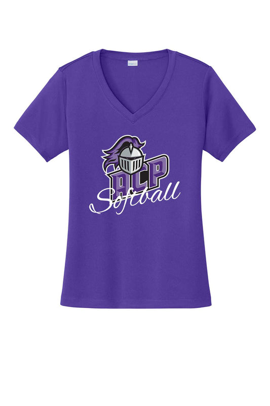 Ladies V-Neck ACP Softball w/ Script