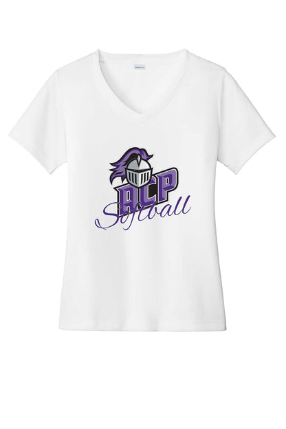 Ladies V-Neck ACP Softball w/ Script