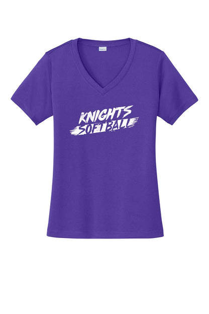 Ladies V-Neck Knights Paint