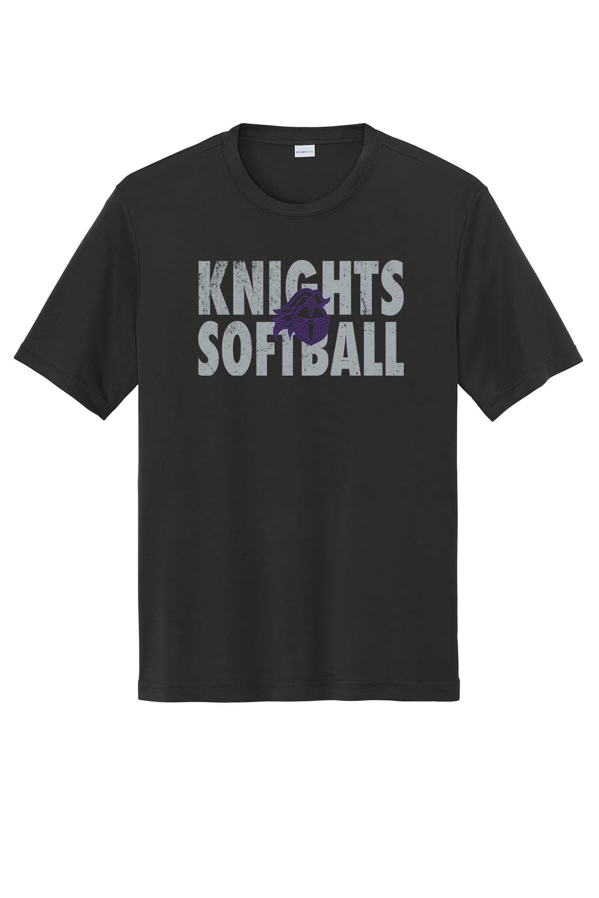 T-Shirt Vintage Knights Softball w/Logo Outline