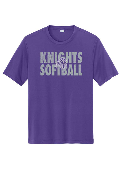 T-Shirt Vintage Knights Softball w/Logo Outline