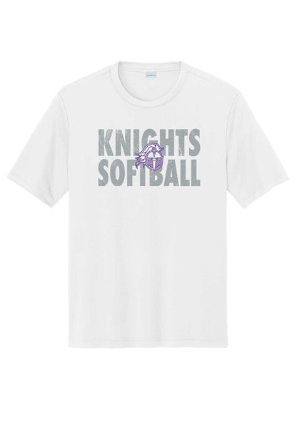 T-Shirt Vintage Knights Softball w/Logo Outline