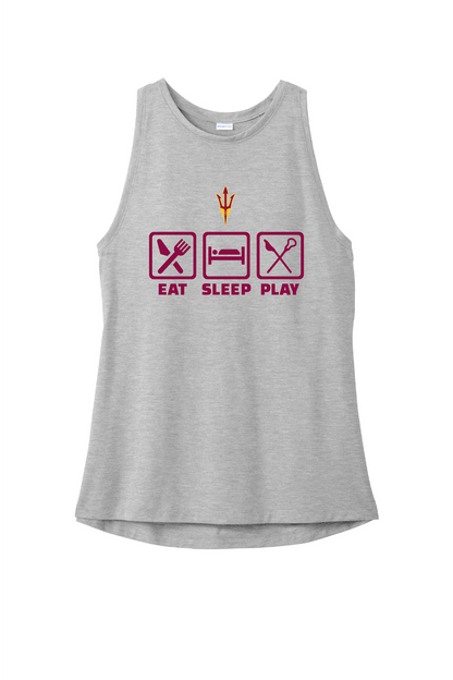 Eat Sleep Play Women's PosiCharge® Tri-Blend Wicking Tank