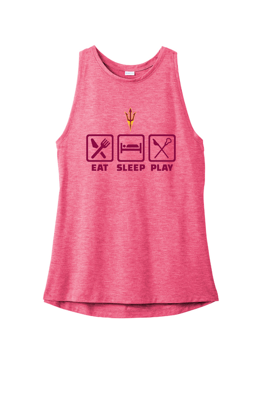 Eat Sleep Play Women's PosiCharge® Tri-Blend Wicking Tank
