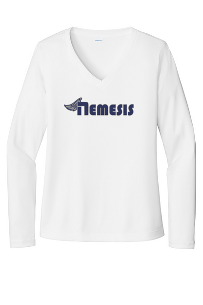 Nemesis Ladies Long Sleeve PosiCharge® Competitor™ V-Neck Tee